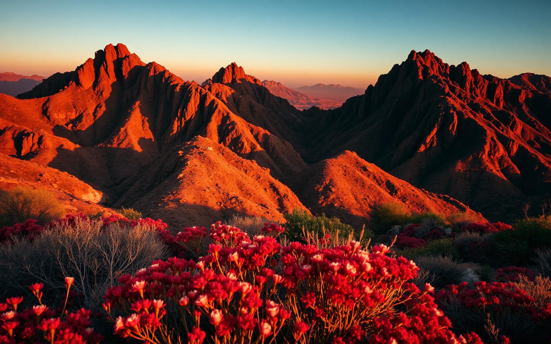 Sunset over the Cederberg Mountains of South Africa